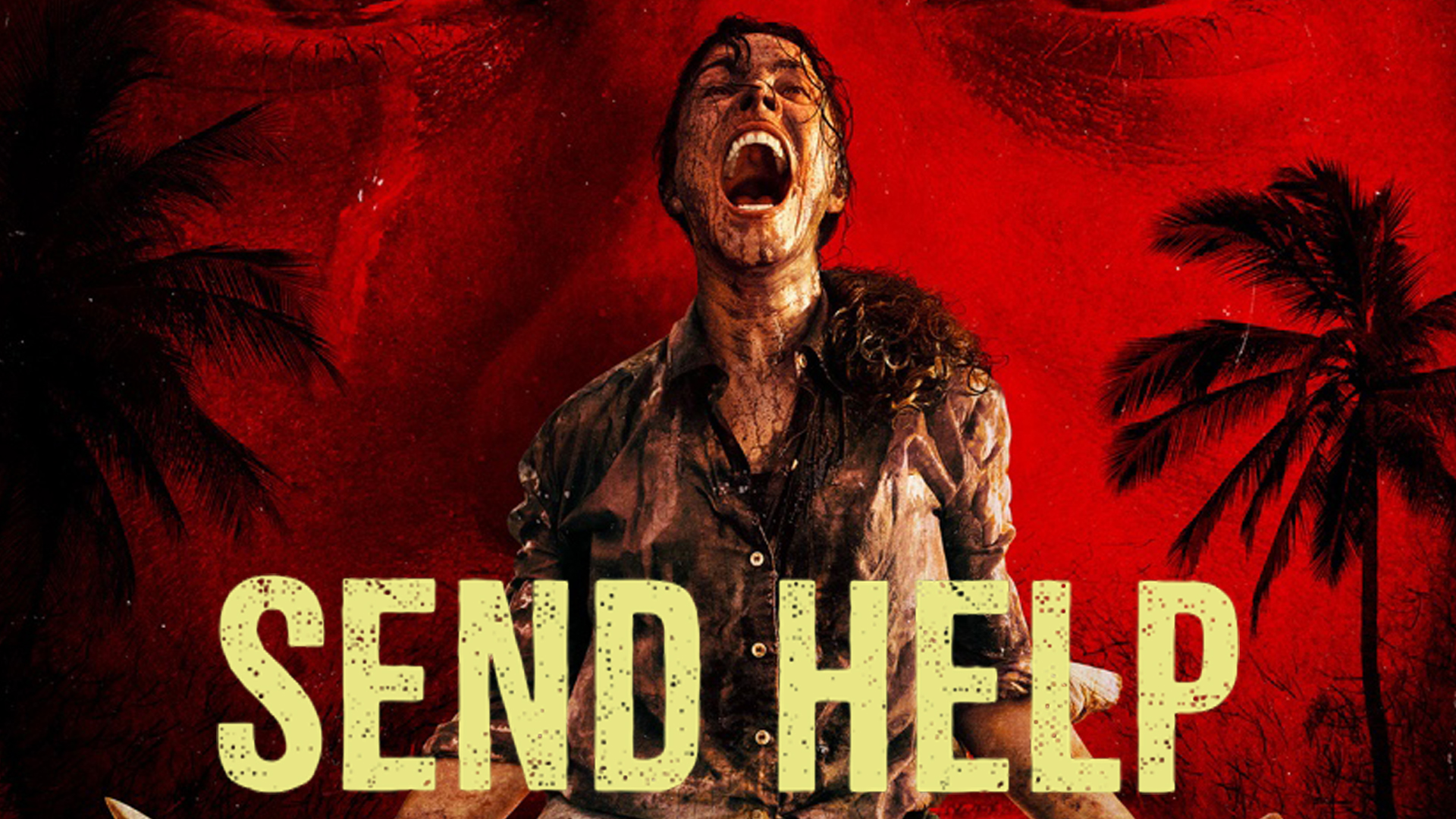 Rachel McAdams and Dylan O'Brien stranded on a desert island in Sam Raimi's survival thriller Send Help.