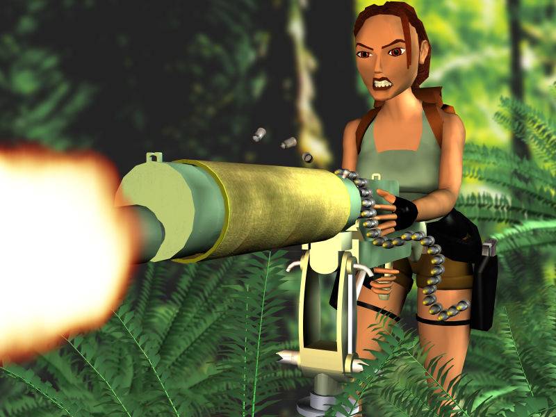 Lara Croft in Tomb Raider II