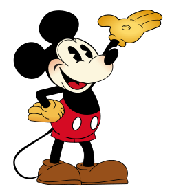 Mickey Mouse as he appears on a poster in 1928