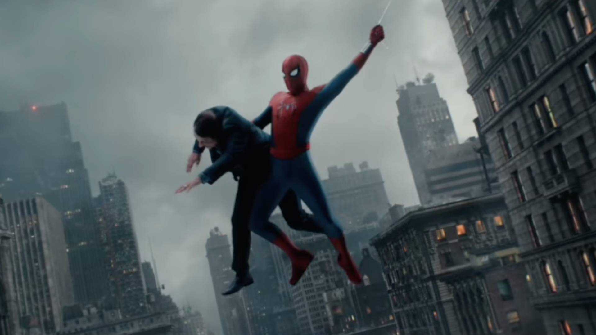 Spider-Man: Brand New Day, Peter saves a guy